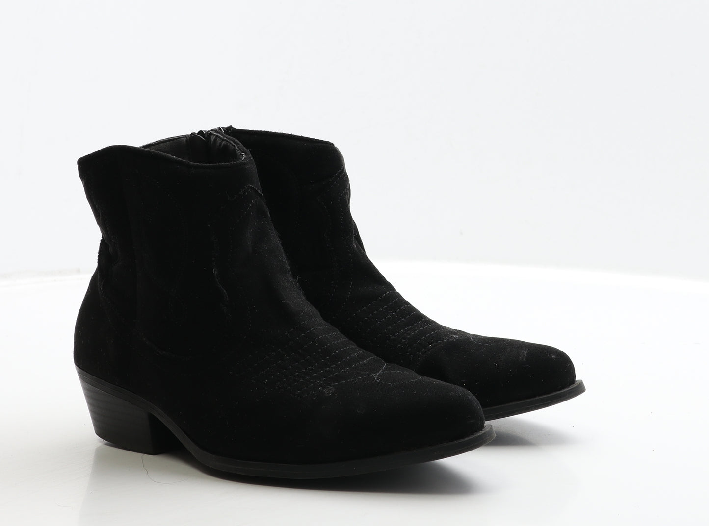 Primark Womens Black Suede Chelsea Boot UK 4 37
