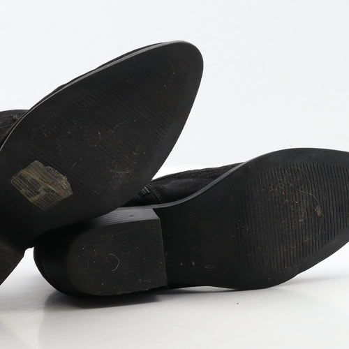 Primark Womens Black Suede Chelsea Boot UK 4 37