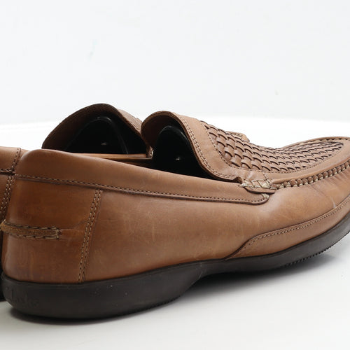 Clarks Mens Brown Leather Loafer Casual UK 8.5