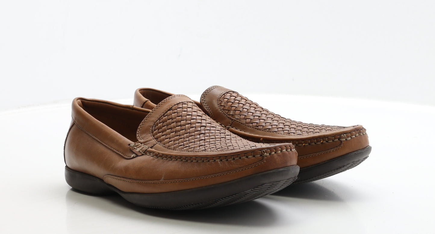 Clarks Mens Brown Leather Loafer Casual UK 8.5