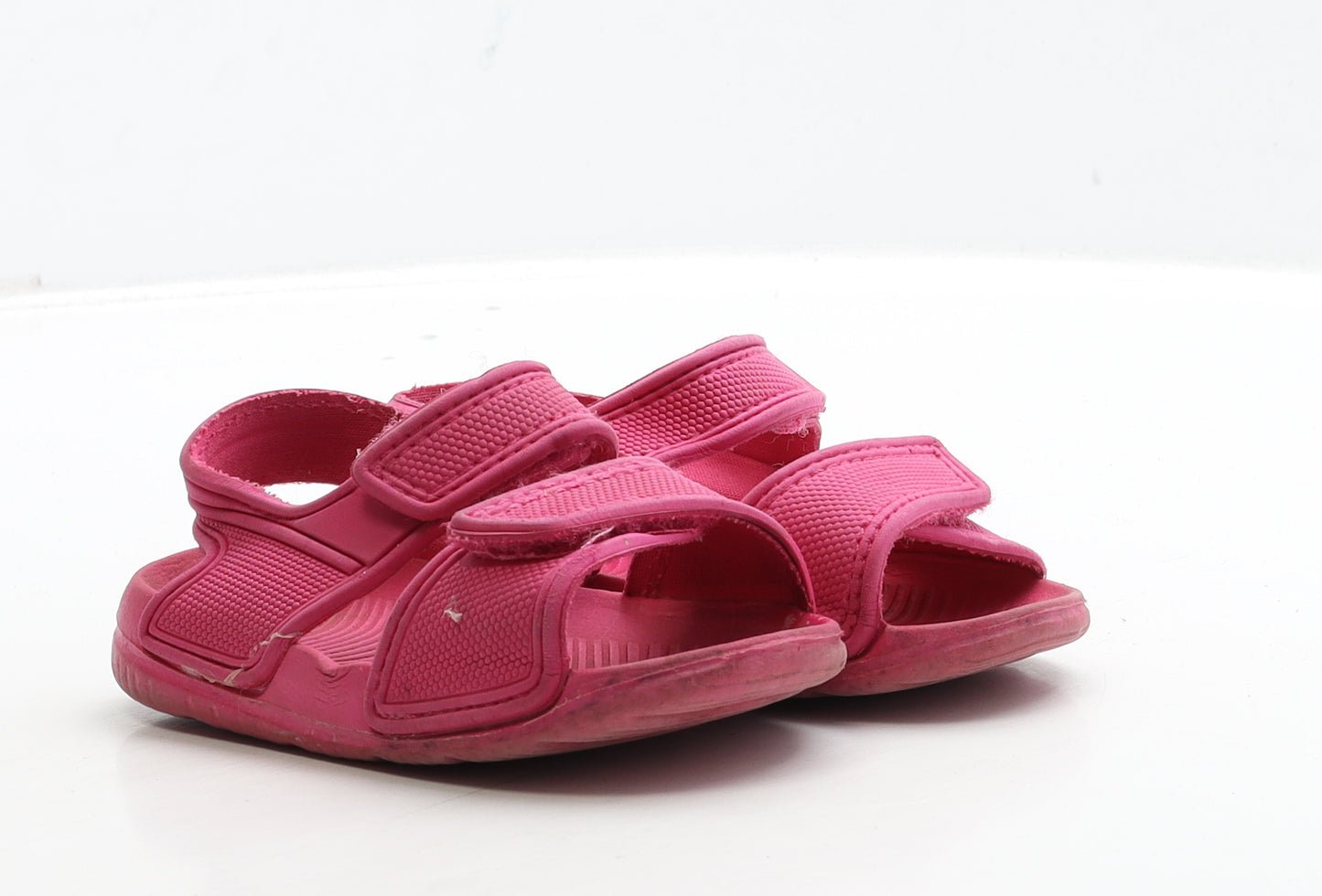 Preworn Girls Pink Polyester Strappy Sandal UK 7 24
