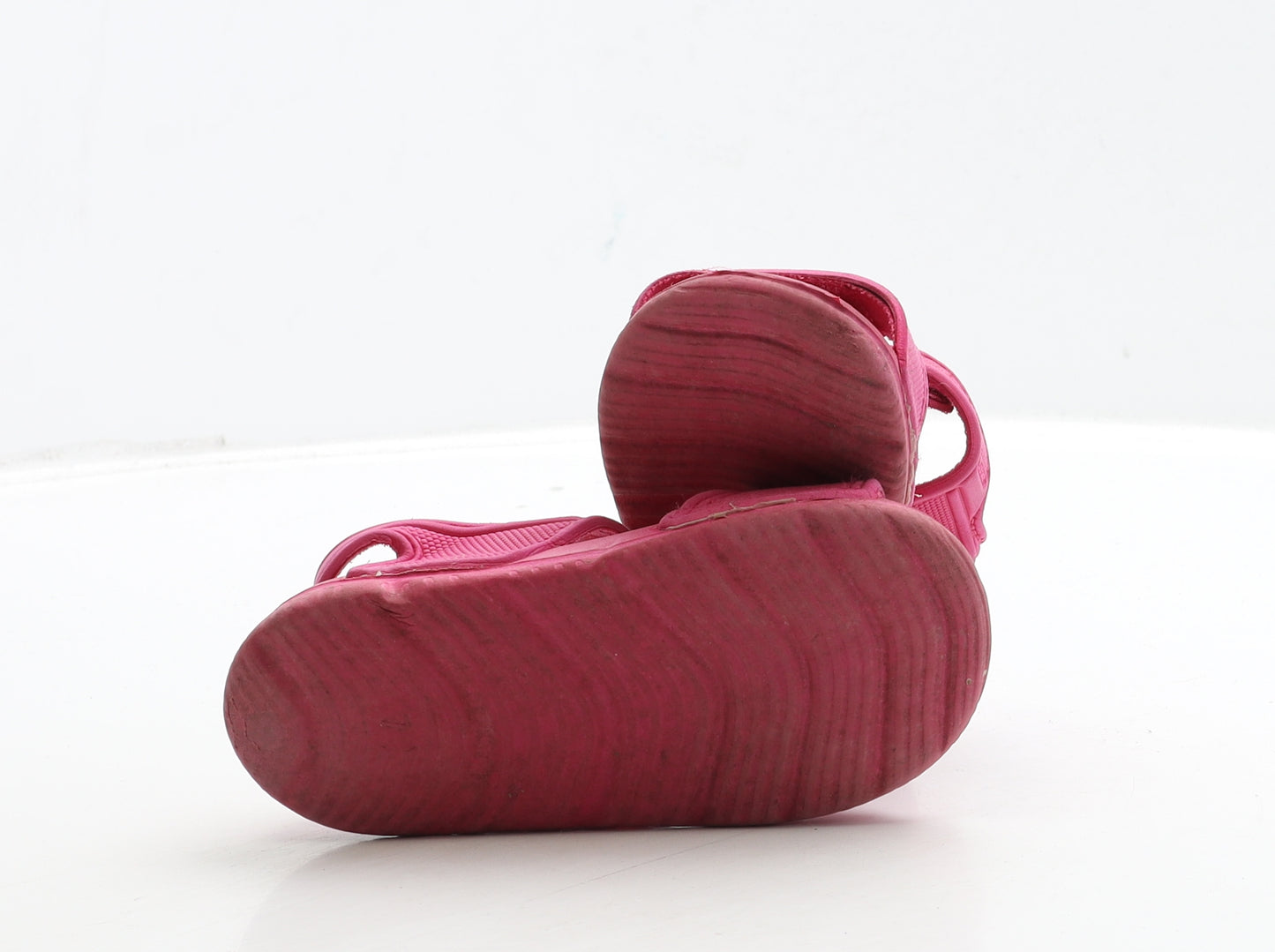 Preworn Girls Pink Polyester Strappy Sandal UK 7 24