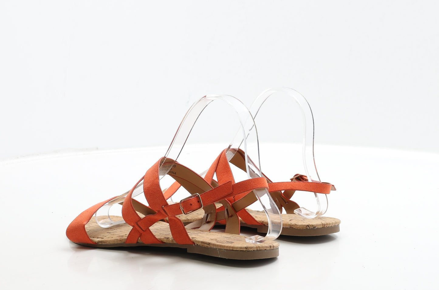 Dorothy Perkins Womens Orange Suede Strappy Sandal UK 6 39