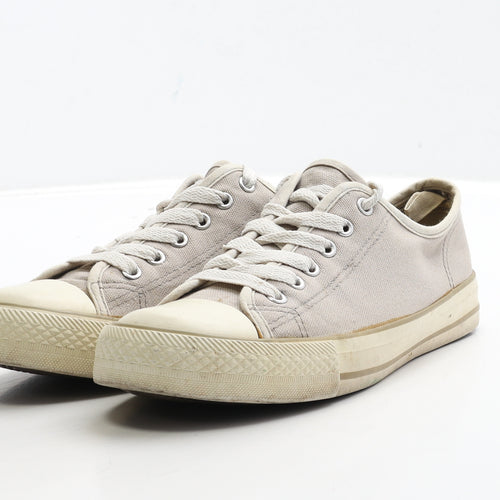 Primark Womens Beige Fabric Trainer UK 4 37