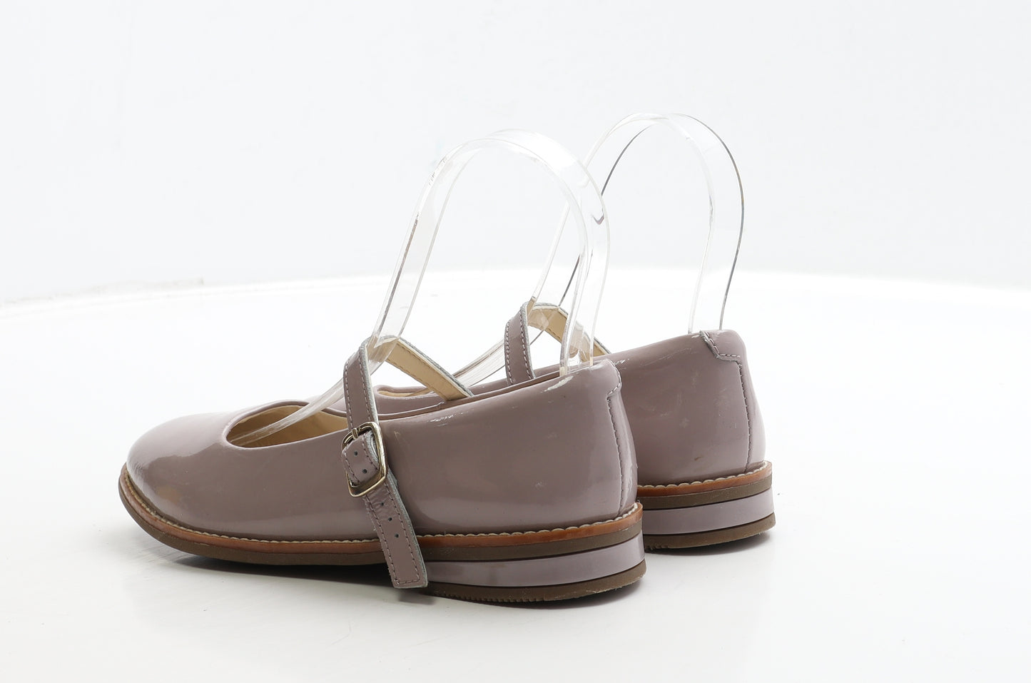 Clarks Girls Purple Patent Leather Mary Jane Casual UK 13