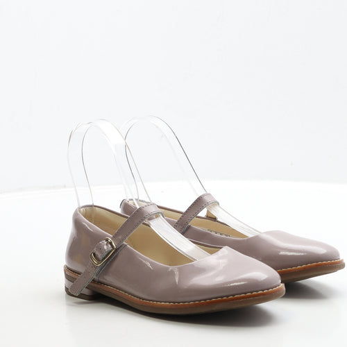 Clarks Girls Purple Patent Leather Mary Jane Casual UK 13