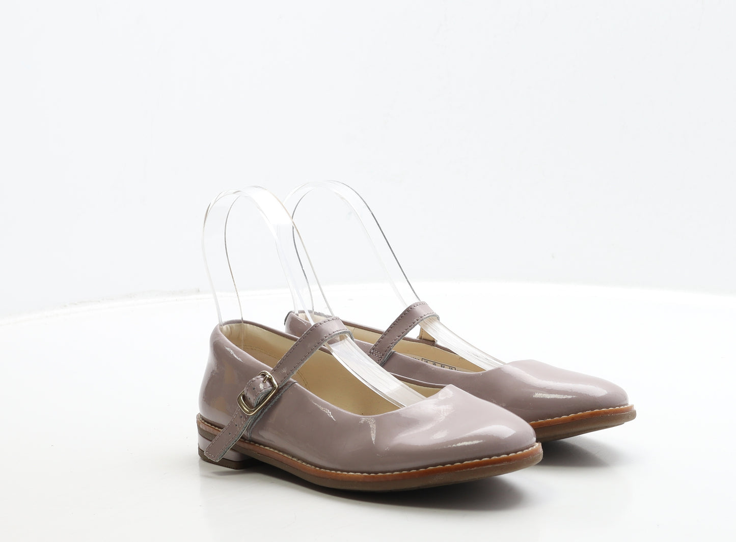 Clarks Girls Purple Patent Leather Mary Jane Casual UK 13