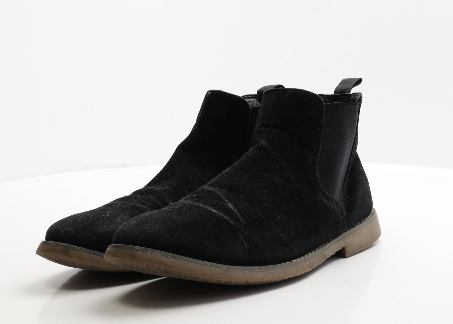 Topman Mens Black Suede Chelsea Boot UK 10 44