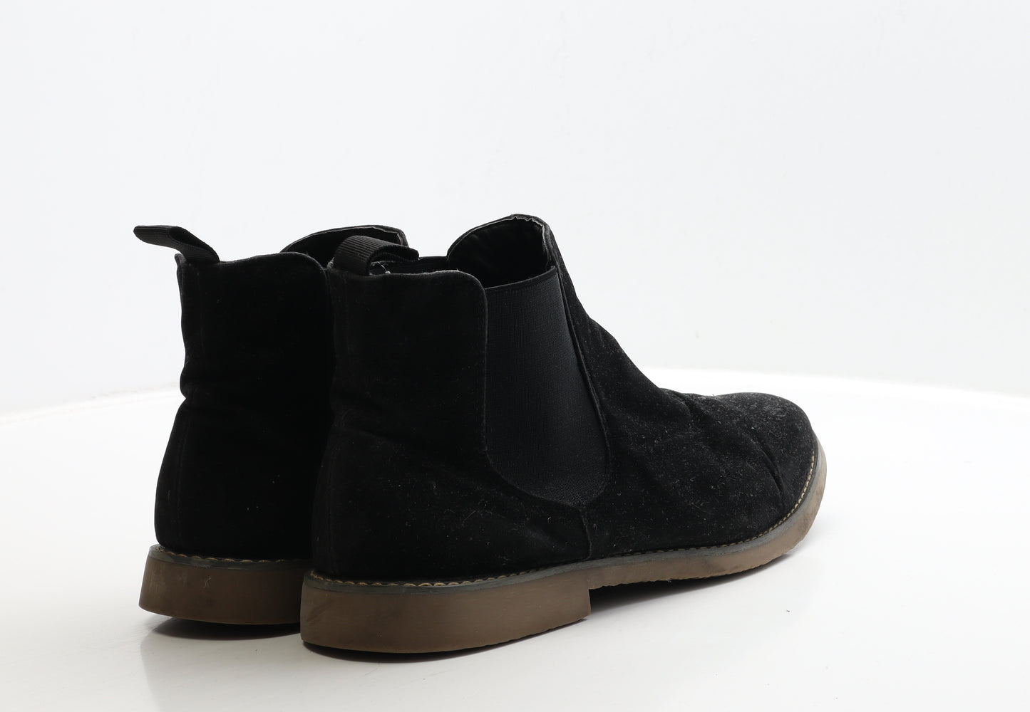 Topman Mens Black Suede Chelsea Boot UK 10 44