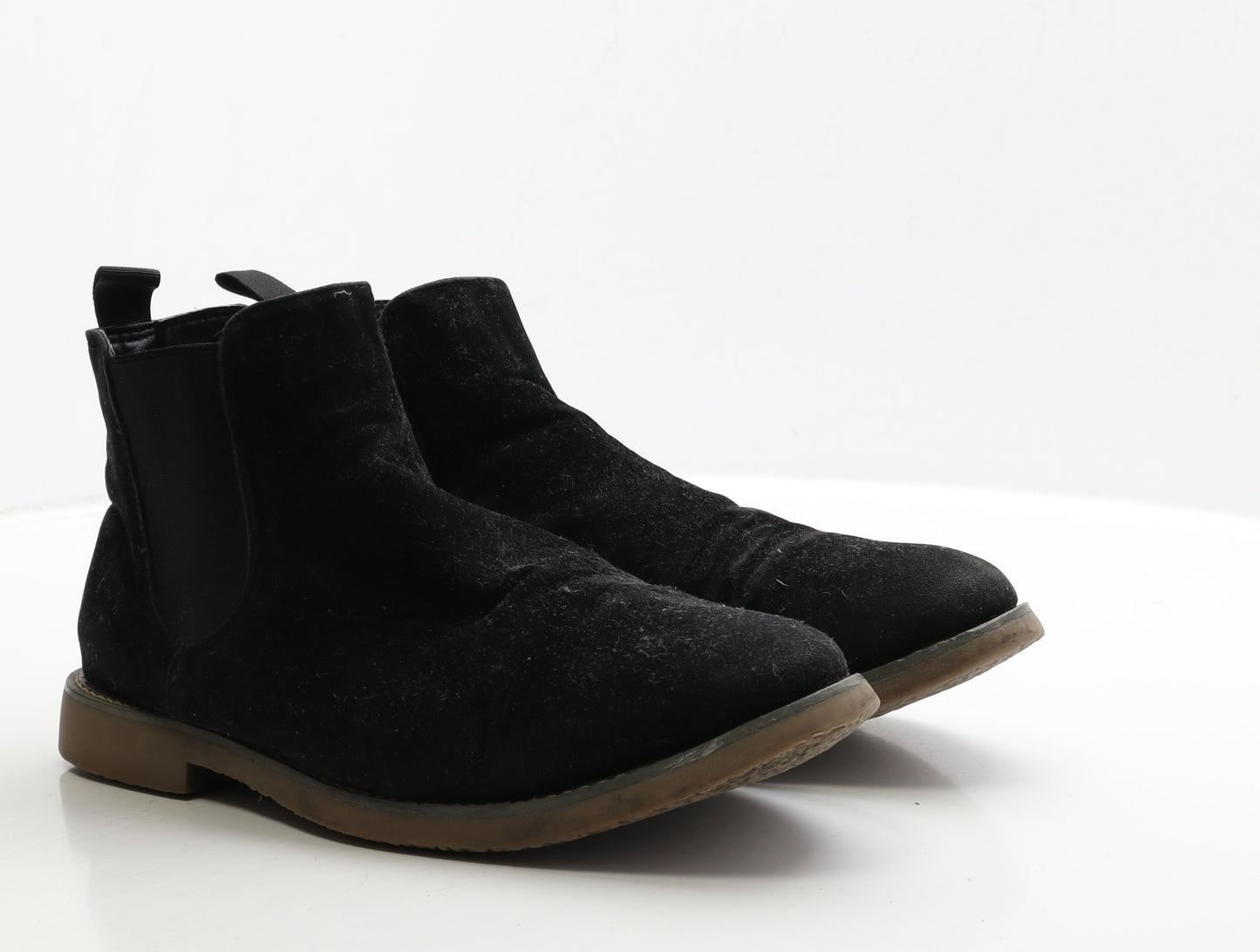 Topman Mens Black Suede Chelsea Boot UK 10 44