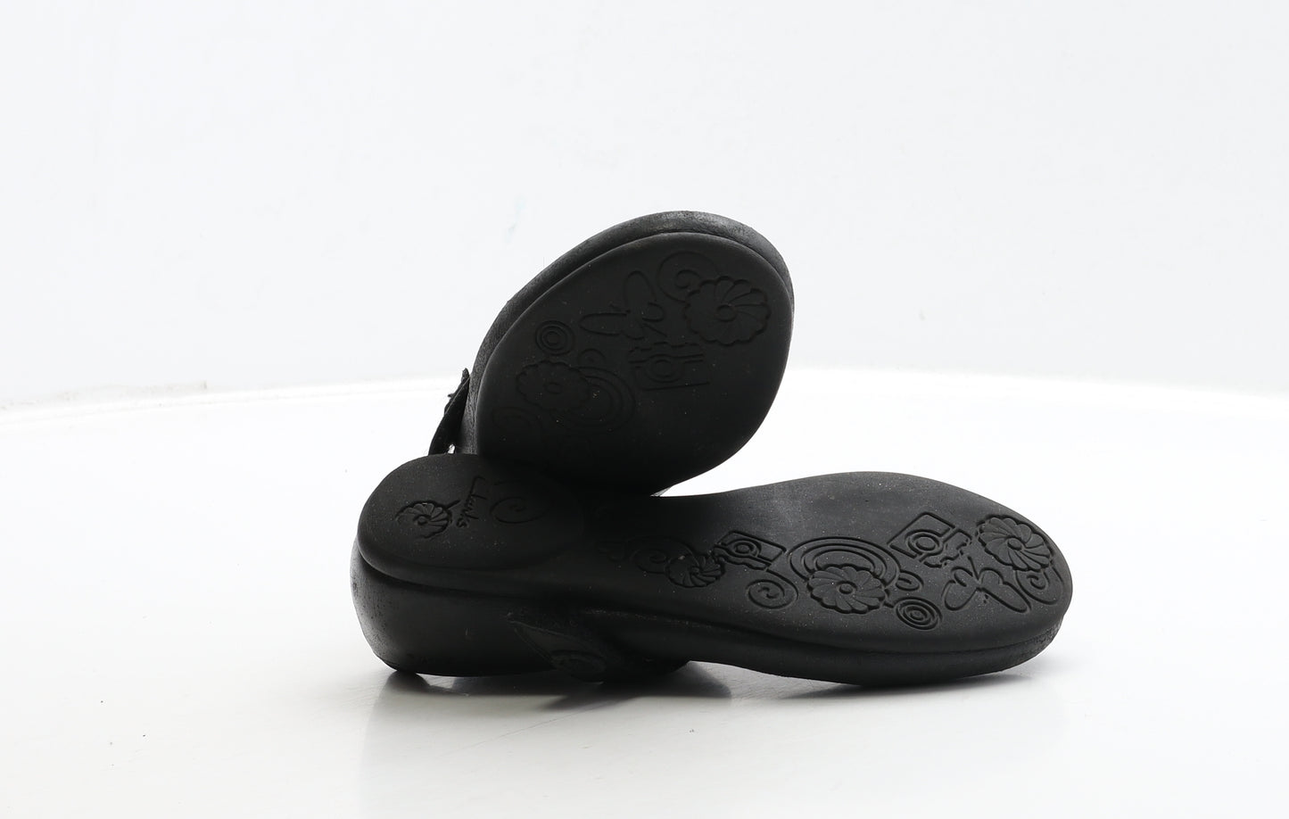 Clarks Girls Black Leather Mary Jane Flat UK 11 29