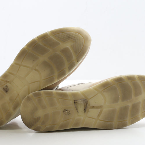 Kley Womens Beige Leather Trainer UK 7 40