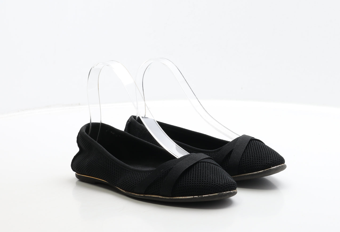 Graceland Womens Black Polyester Ballet Flat UK 3 35