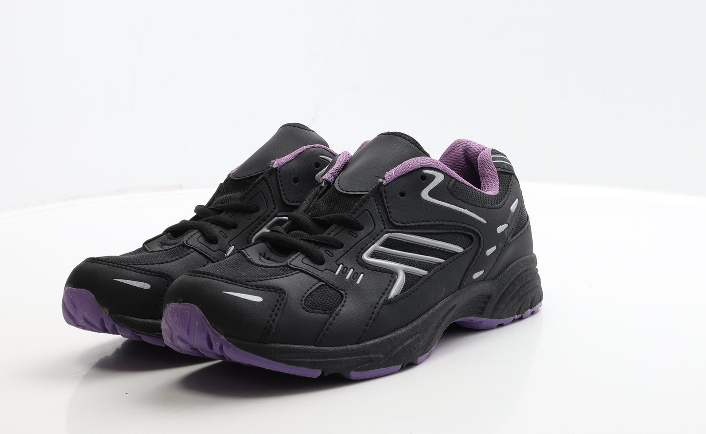 Preworn Womens Black Polyester Trainer UK 7 40