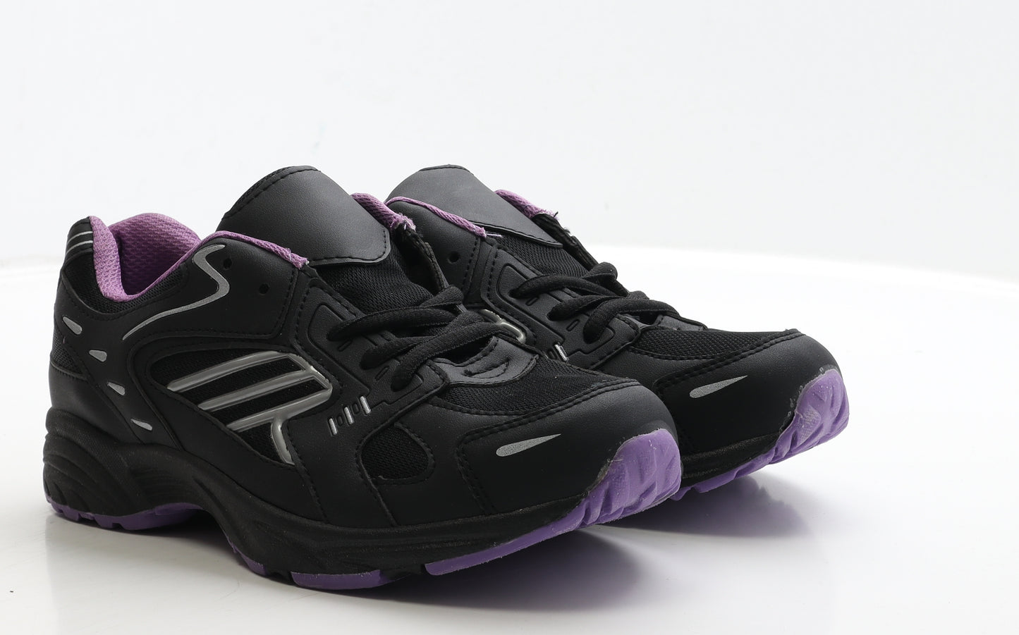 Preworn Womens Black Polyester Trainer UK 7 40