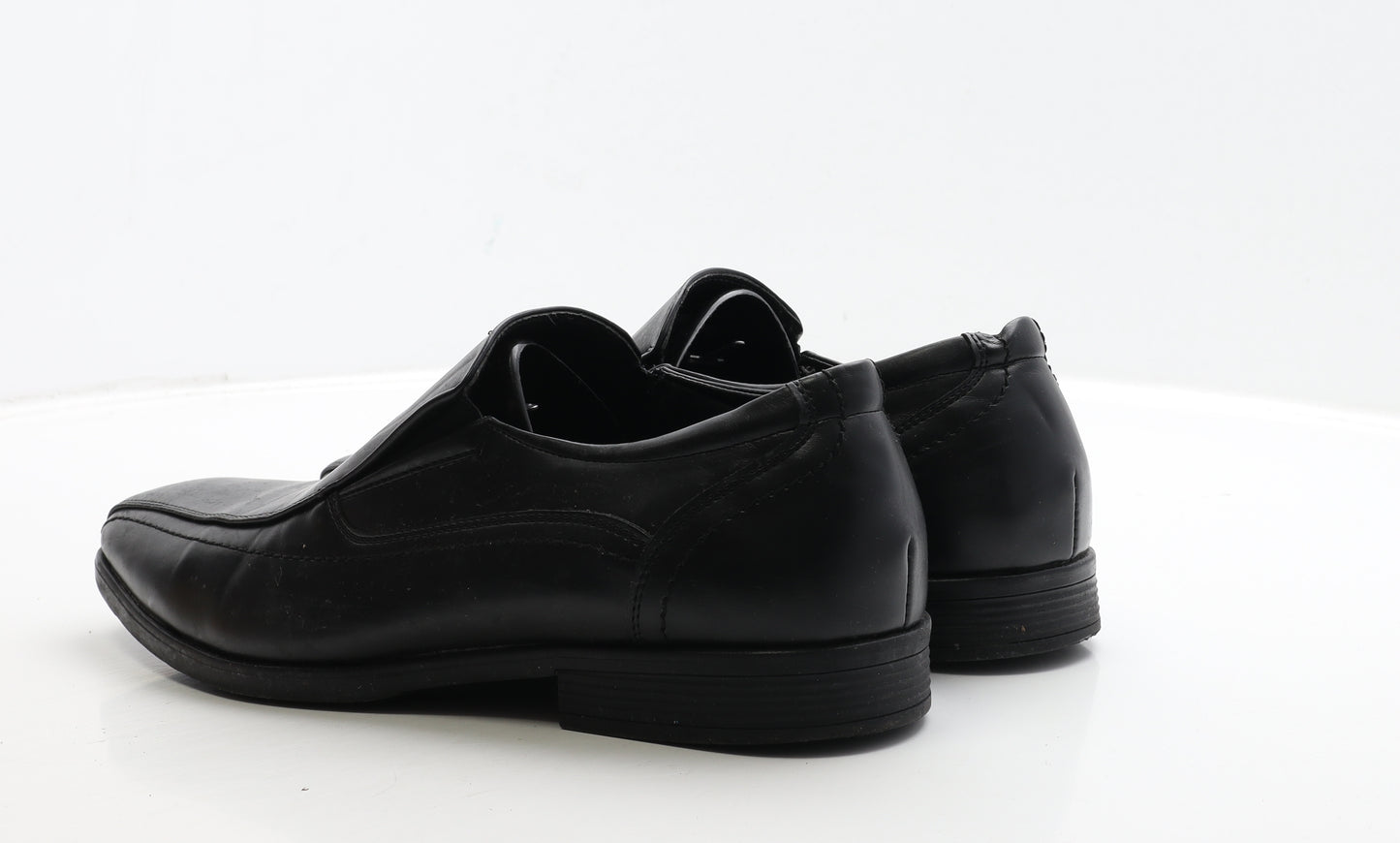 Primark Mens Black Leather Loafer Casual UK 11 45