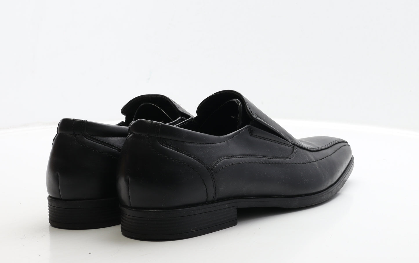Primark Mens Black Leather Loafer Casual UK 11 45