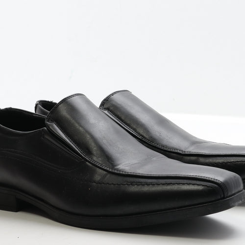 Primark Mens Black Leather Loafer Casual UK 11 45