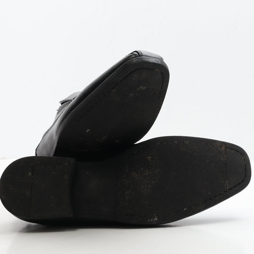 Primark Mens Black Leather Loafer Casual UK 11 45
