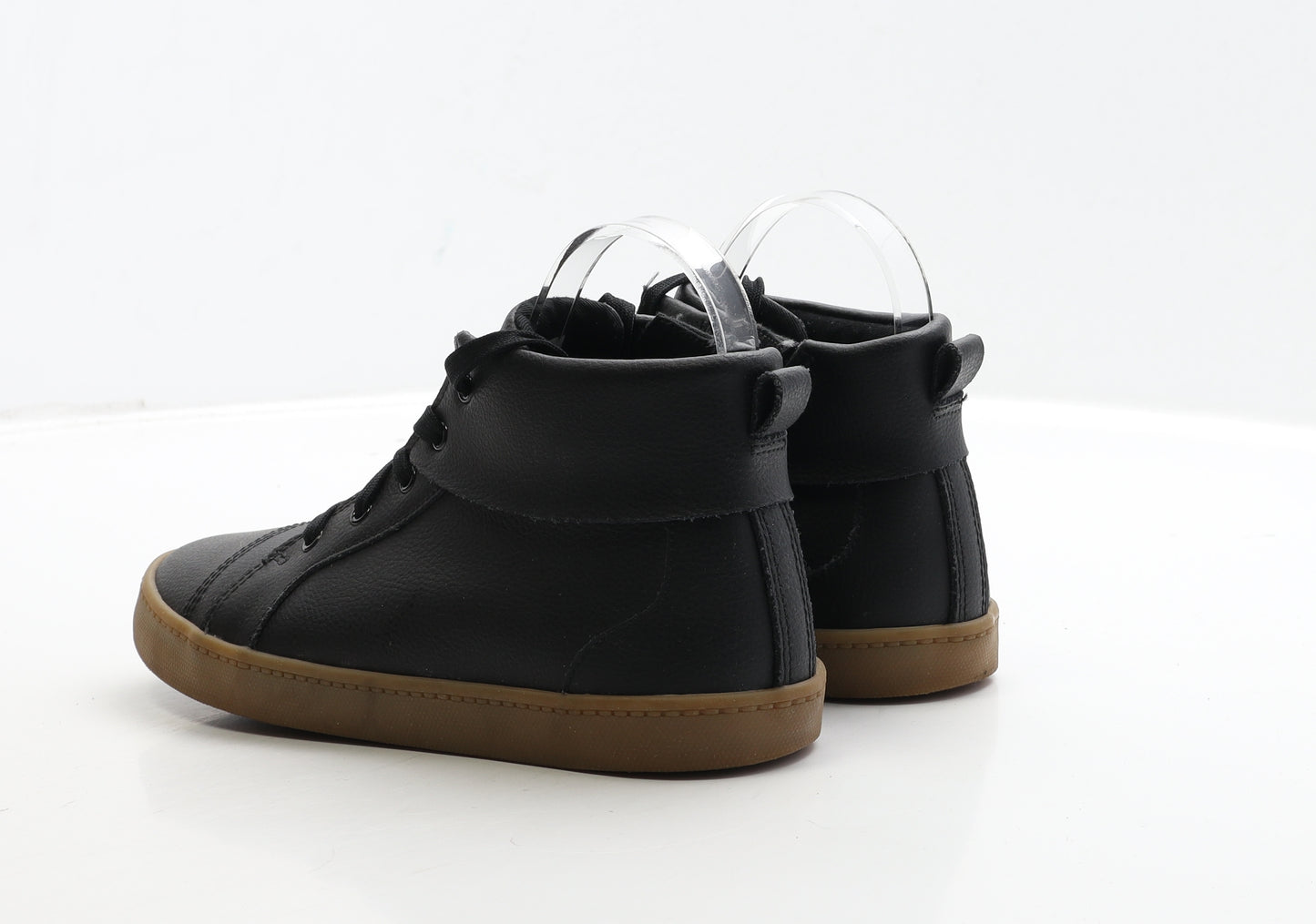 Clarks Girls Black Leather Trainer UK 2.5