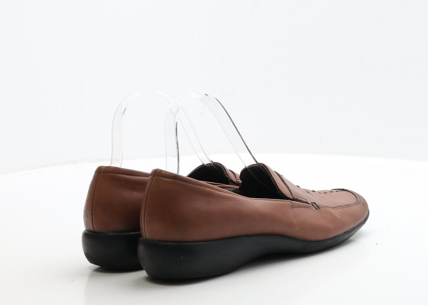 Clarks Womens Brown Leather Loafer Flat UK 6 39