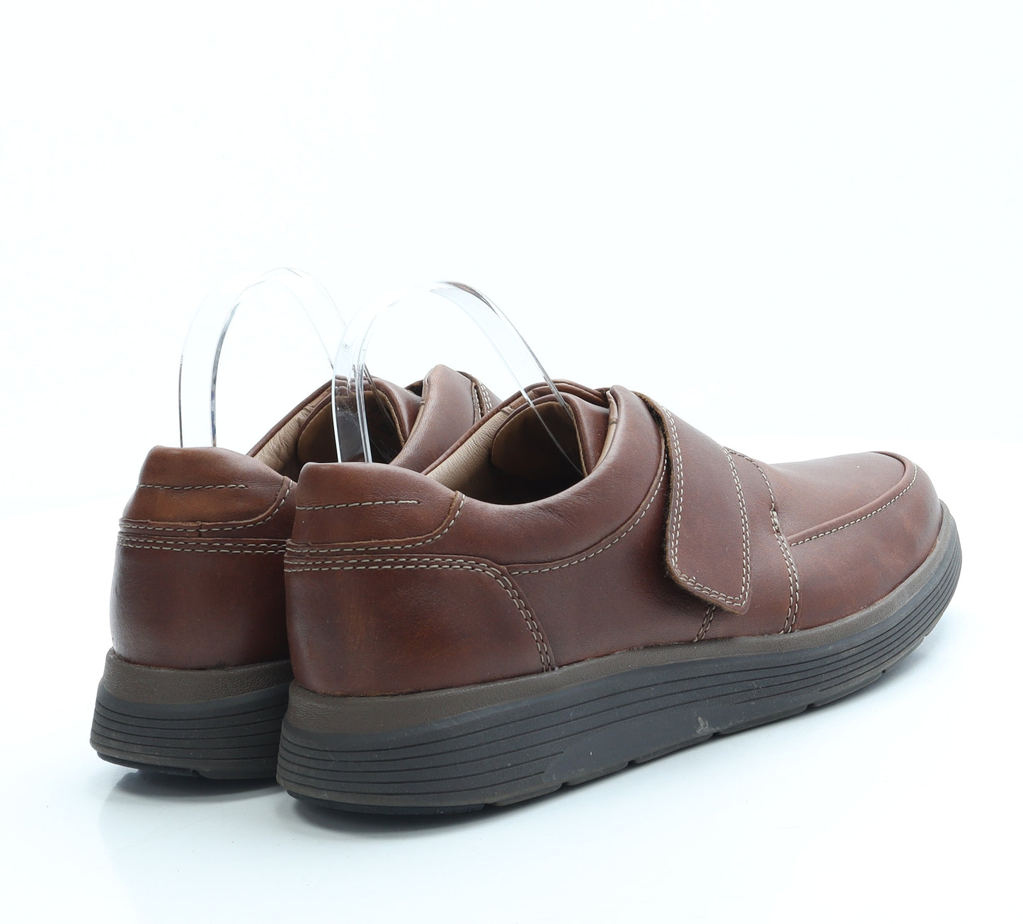 Clarks Mens Brown Leather Loafer Casual UK 10 44.5