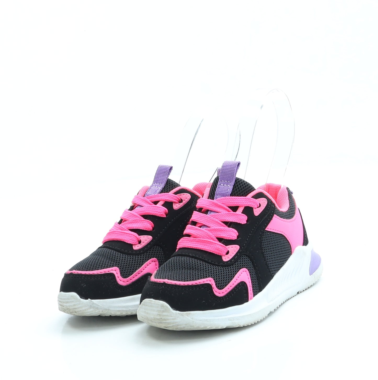 Primark Girls Black Colourblock Polyester Trainer UK 9 27 US 10
