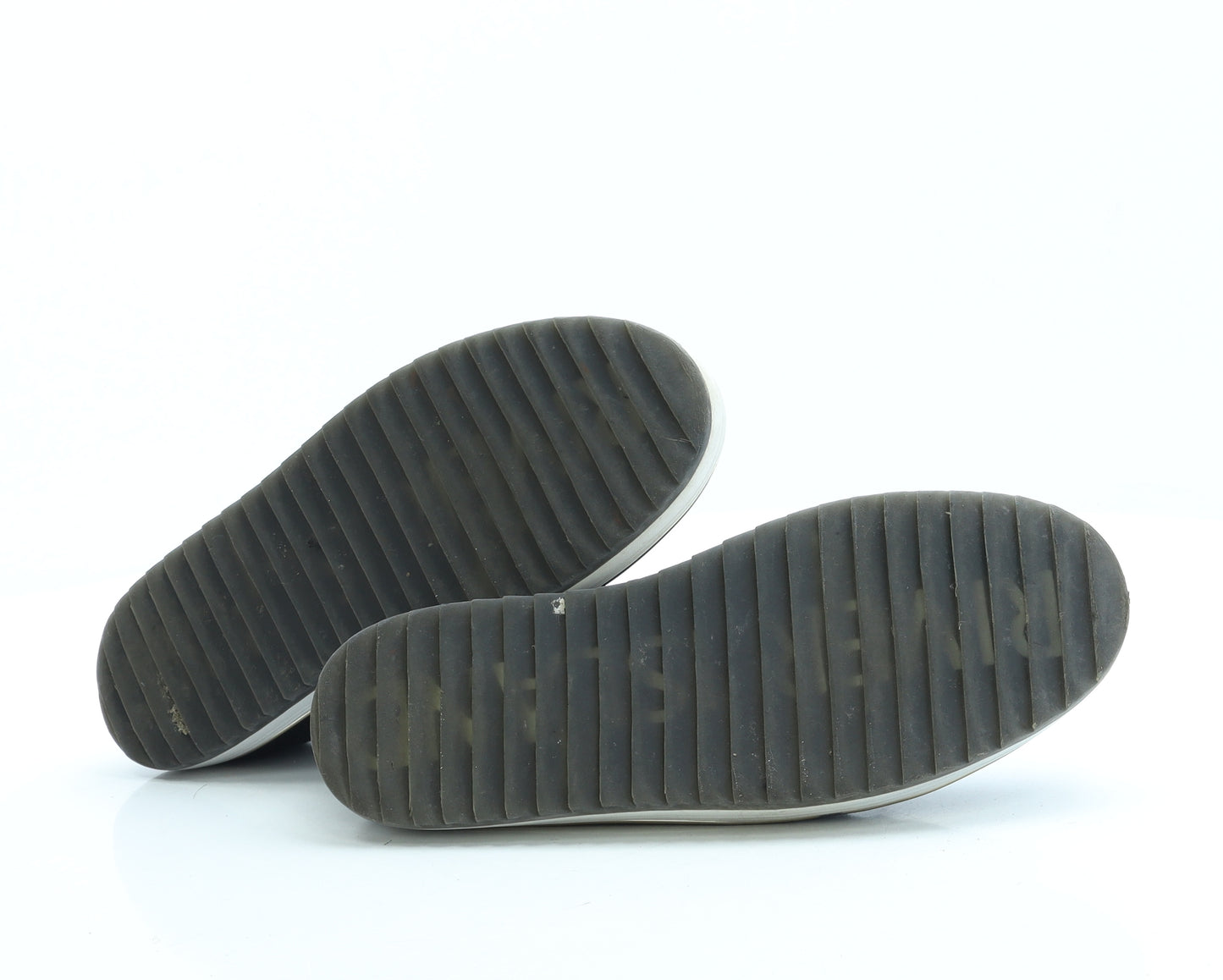 River Island Womens Black Suede Slip On Flat UK 6 39