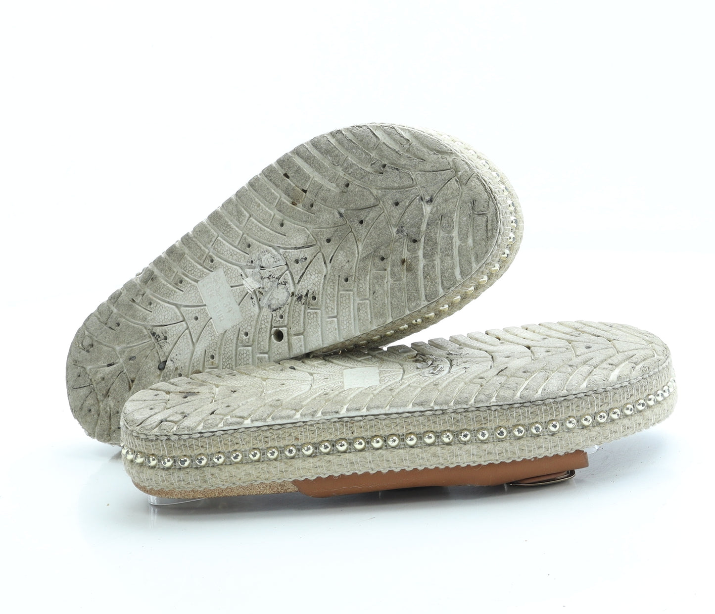 New Look Womens Brown Leather Espadrille Sandal UK 6 39