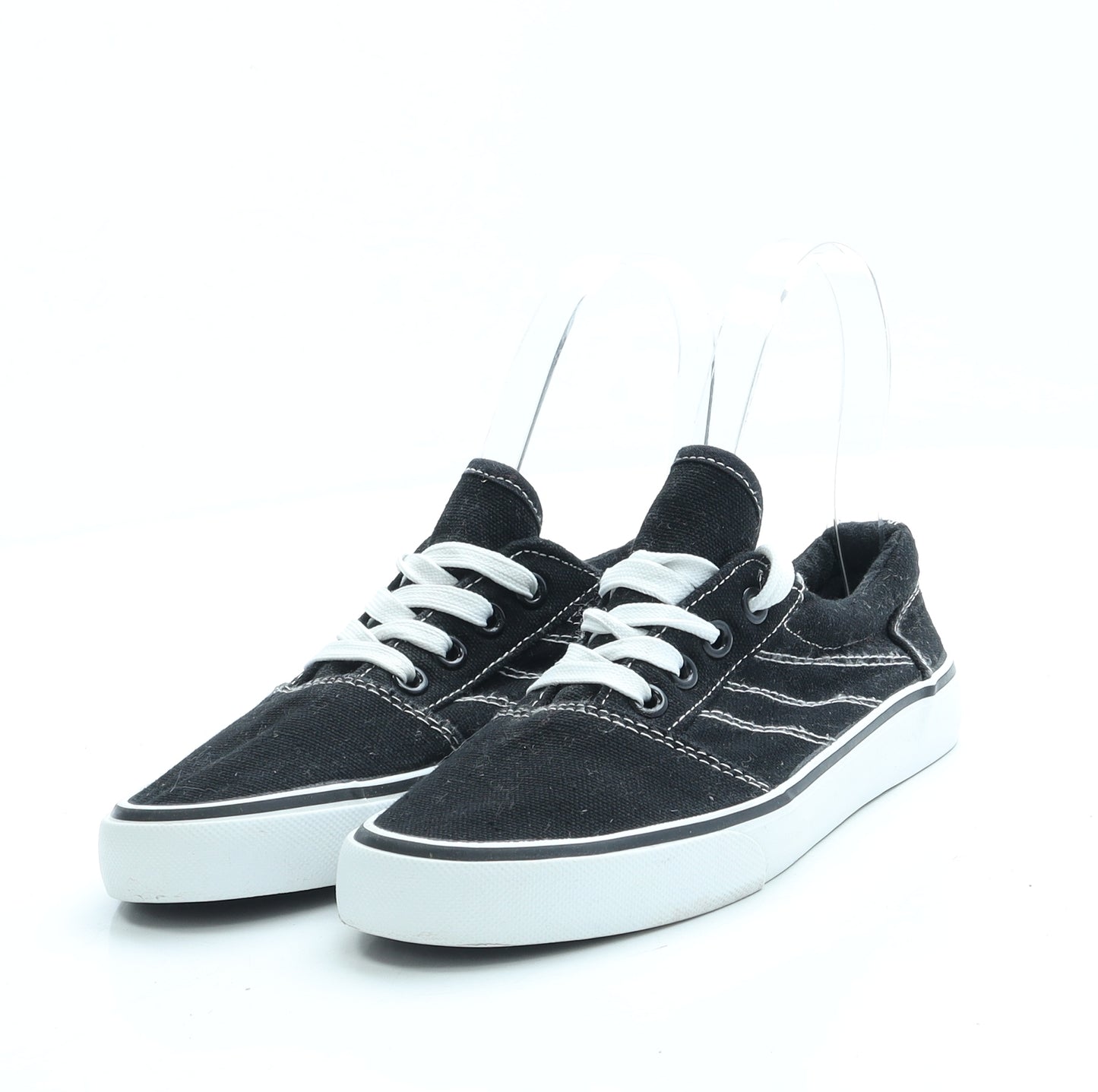 Peacocks Boys Black Fabric Trainer UK 1 33