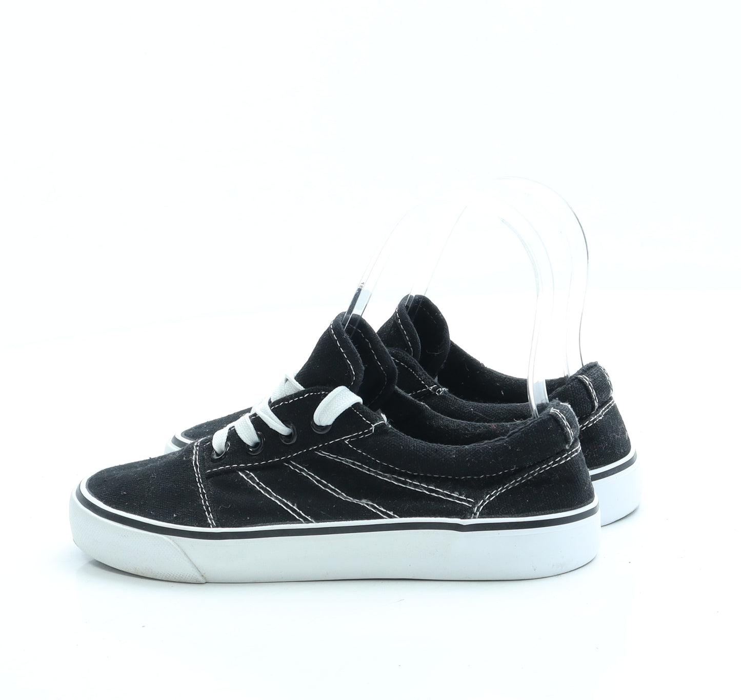 Peacocks Boys Black Fabric Trainer UK 1 33