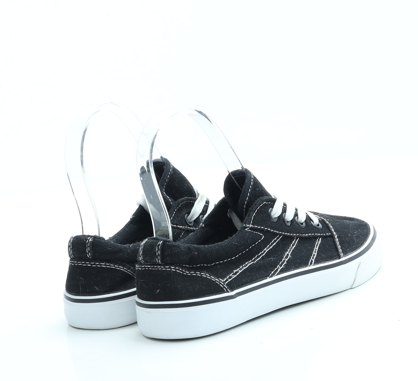 Peacocks Boys Black Fabric Trainer UK 1 33