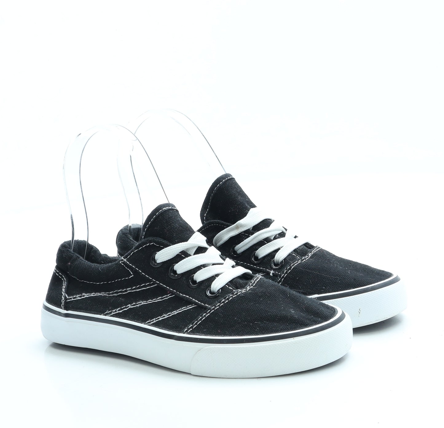 Peacocks Boys Black Fabric Trainer UK 1 33