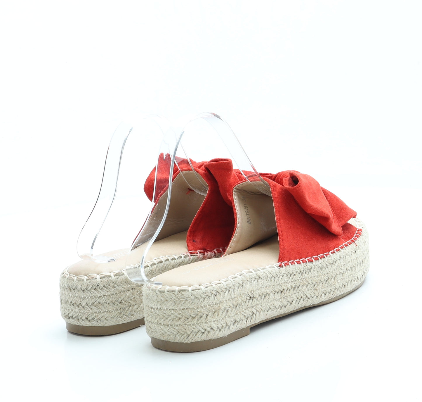 La Bottine Womens Red Suede Espadrille Sandal UK 5 38