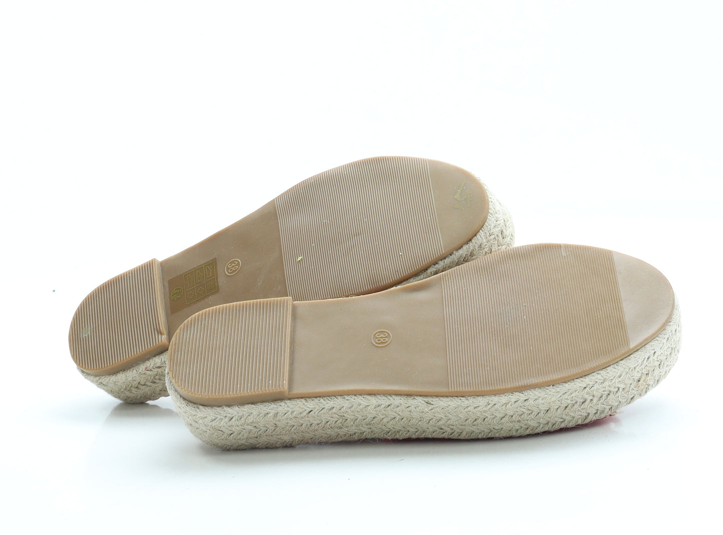 La Bottine Womens Red Suede Espadrille Sandal UK 5 38