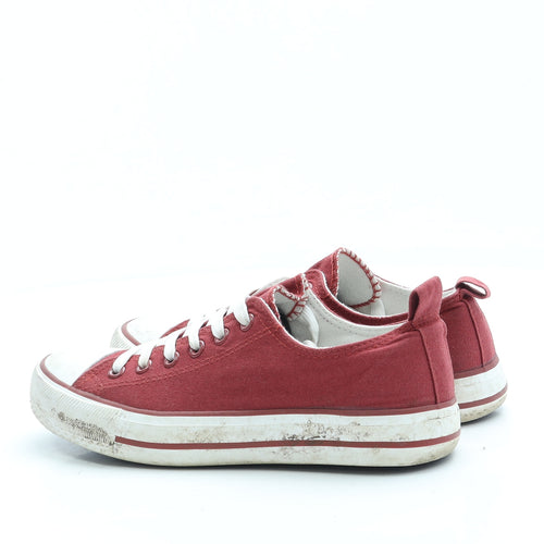 Primark Womens Red Fabric Trainer UK 5 38 US 7