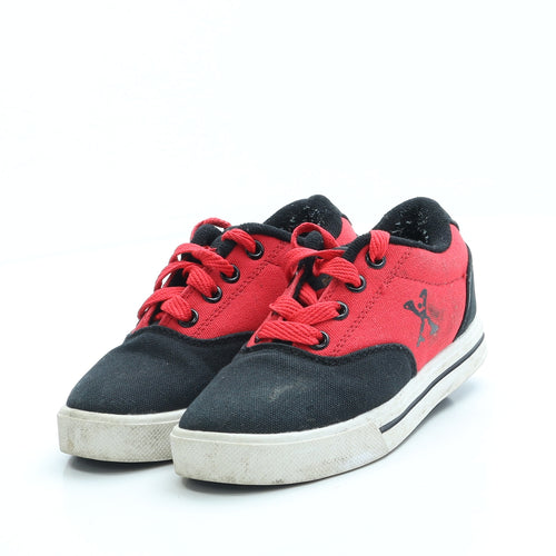 Sidewalk Sports Boys Red Colourblock Polyester Trainer UK 11 30