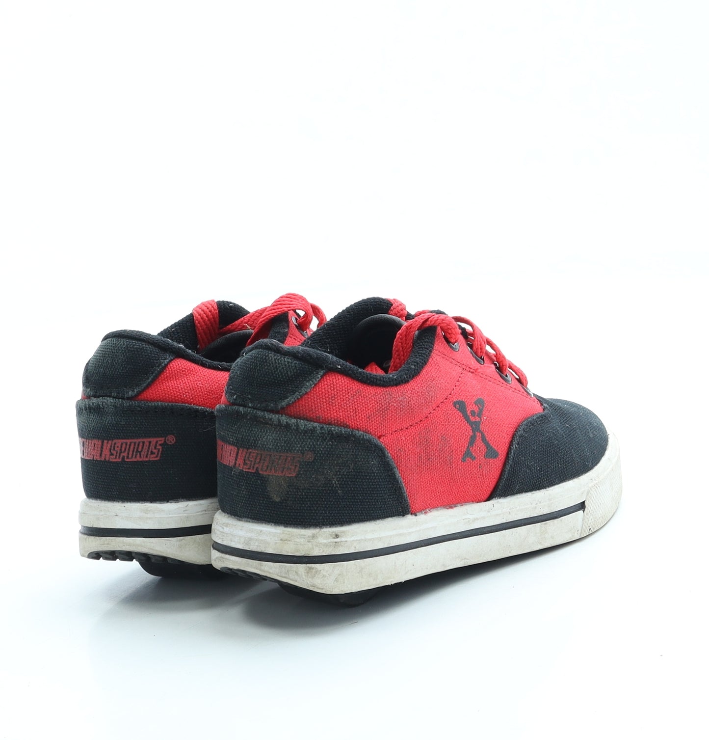 Sidewalk Sports Boys Red Colourblock Polyester Trainer UK 11 30