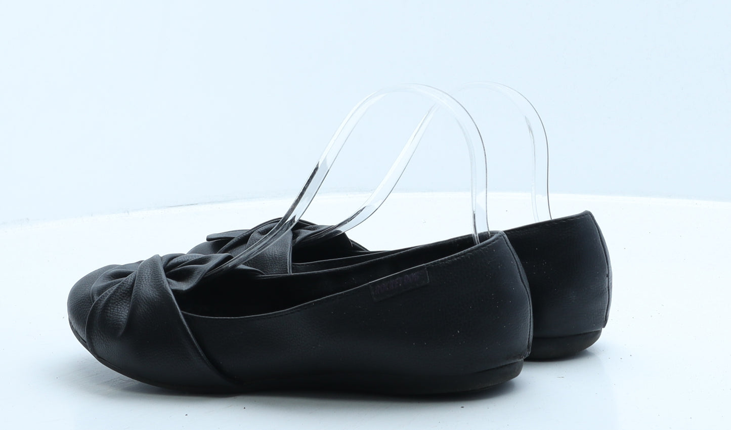 Rocket Dog Womens Black Leather Ballet Flat UK 6 39