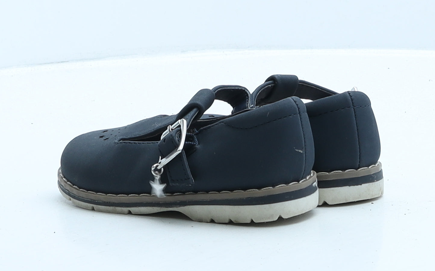 NEXT Girls Black Leather Ballet Flat UK 6