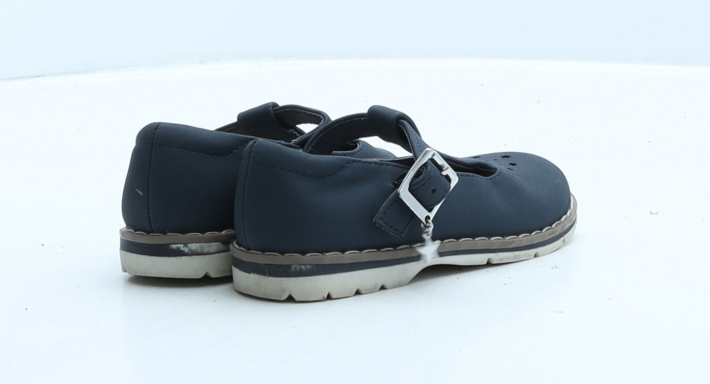 NEXT Girls Black Leather Ballet Flat UK 6