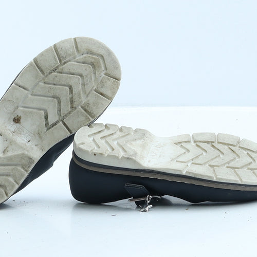 NEXT Girls Black Leather Ballet Flat UK 6