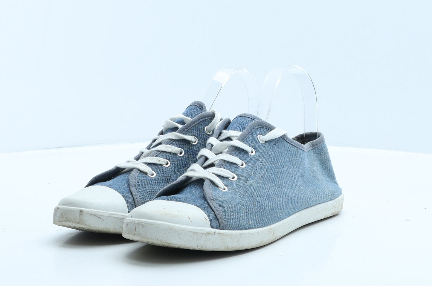 George Womens Blue Polyester Trainer UK 6