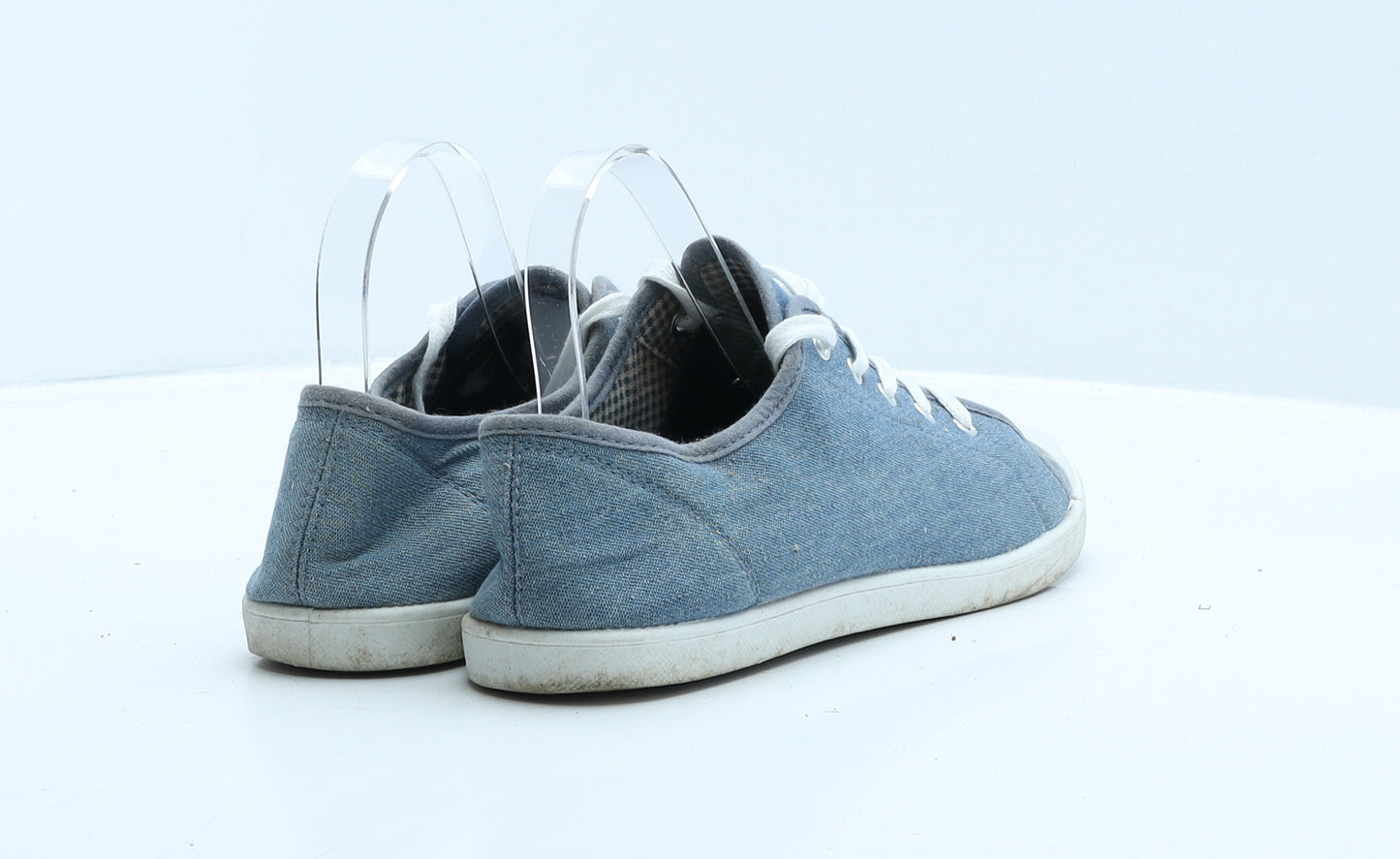 George Womens Blue Polyester Trainer UK 6
