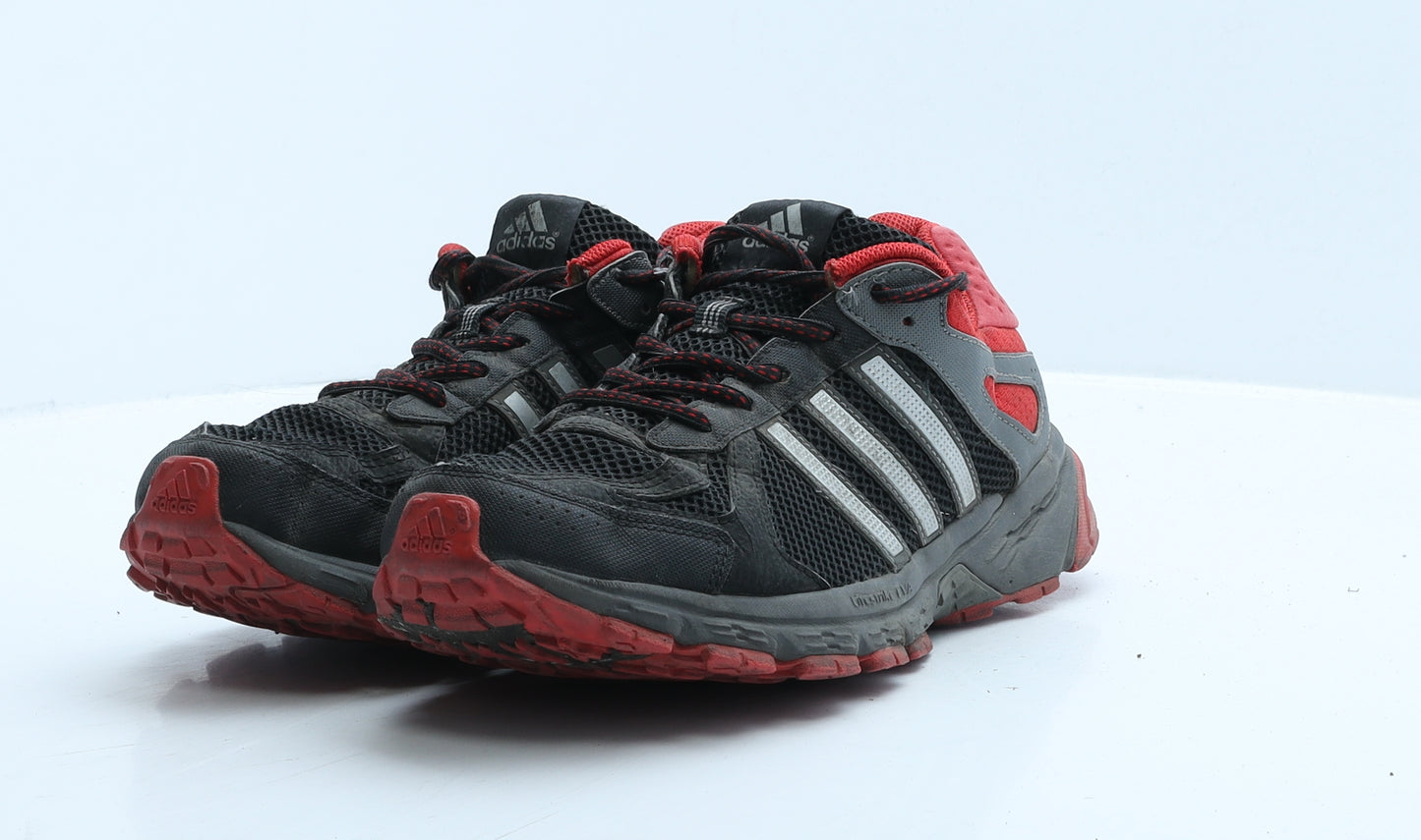 adidas Mens Black Colourblock Polyester Trainer UK 8 42