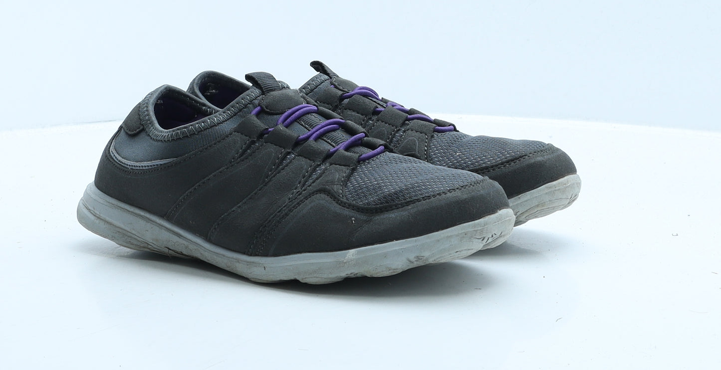 Cotton Traders Womens Grey Polyester Trainer UK 5