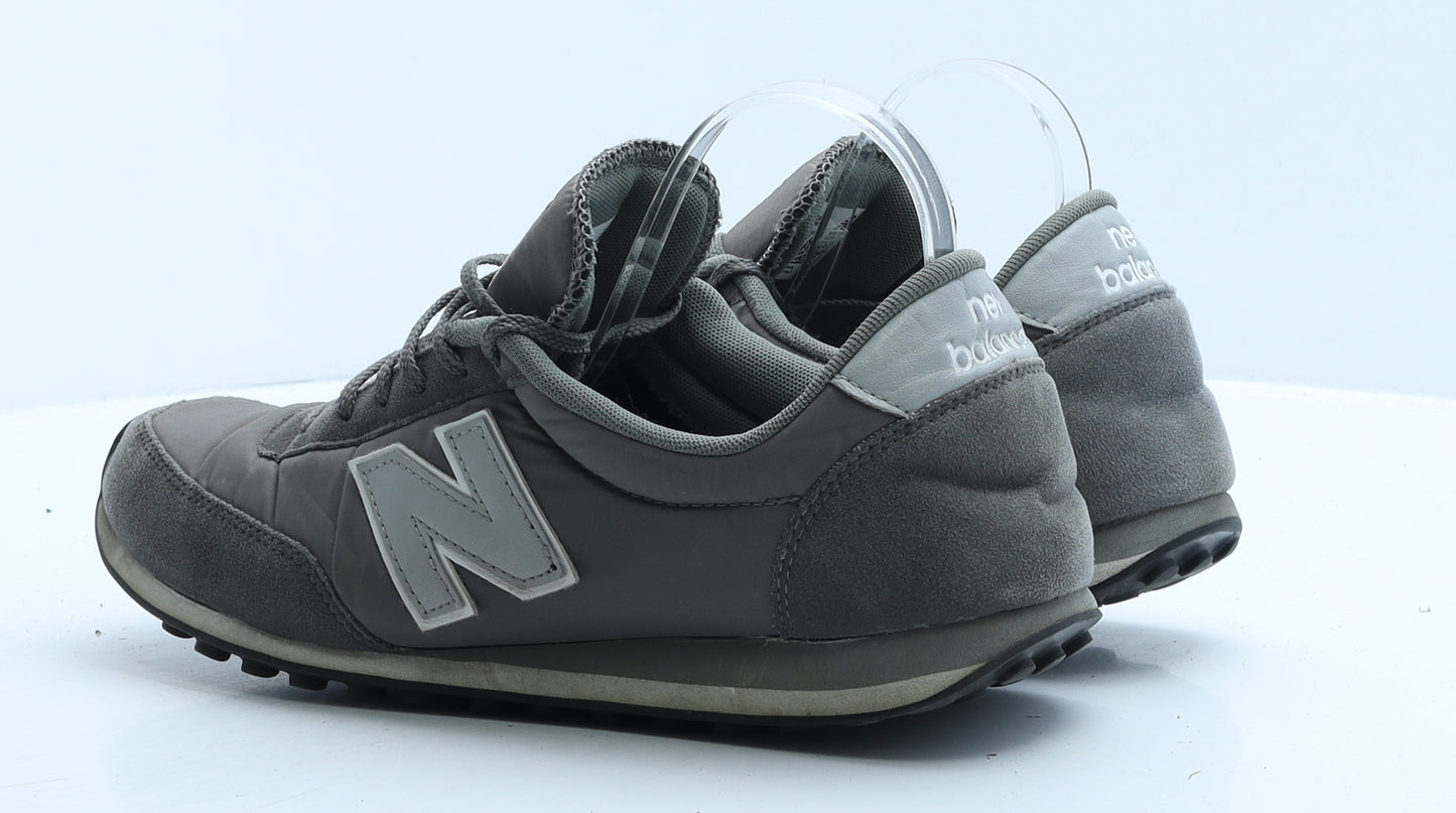 New Balance Mens Grey Polyester Trainer UK 10 44.5 - Casual