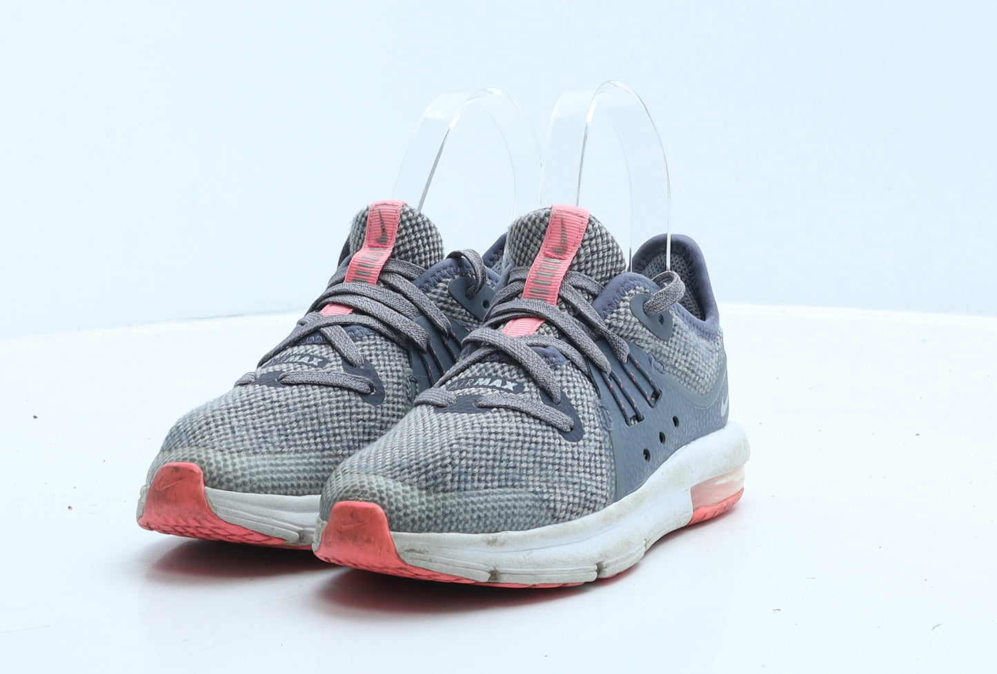 Nike Girls Grey Polyester Trainer UK 11 28