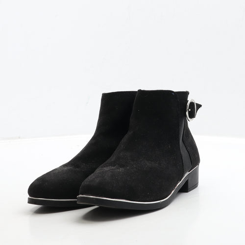 Primark Womens Black Suede Chelsea Boot UK 4 37