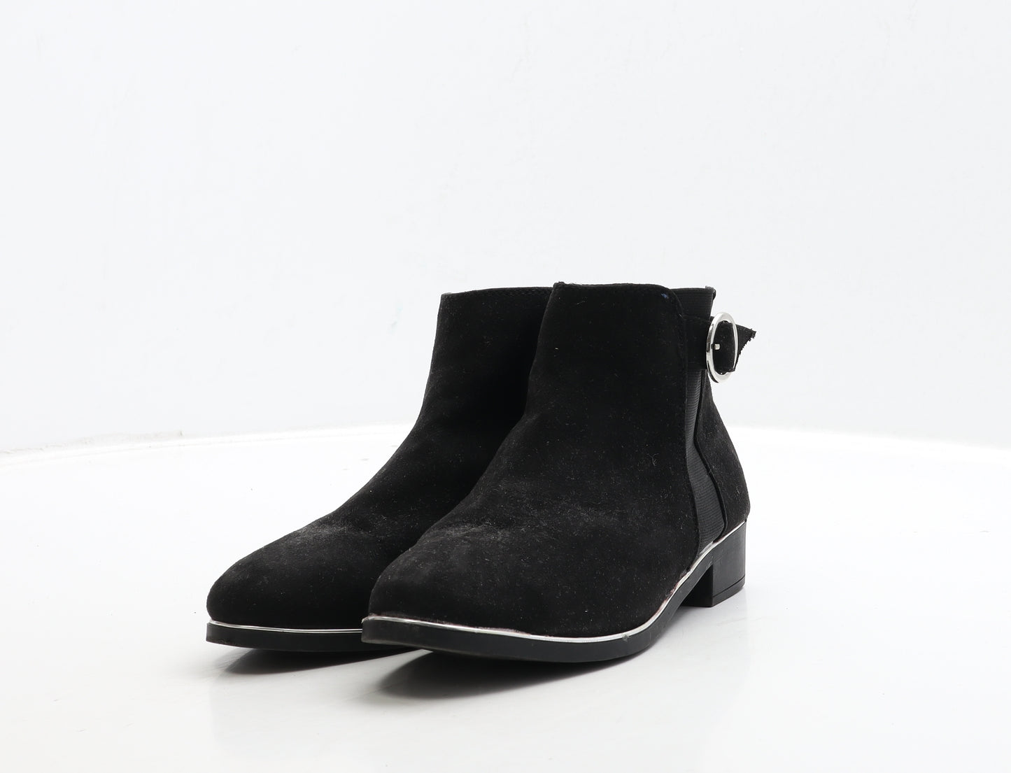 Primark Womens Black Suede Chelsea Boot UK 4 37